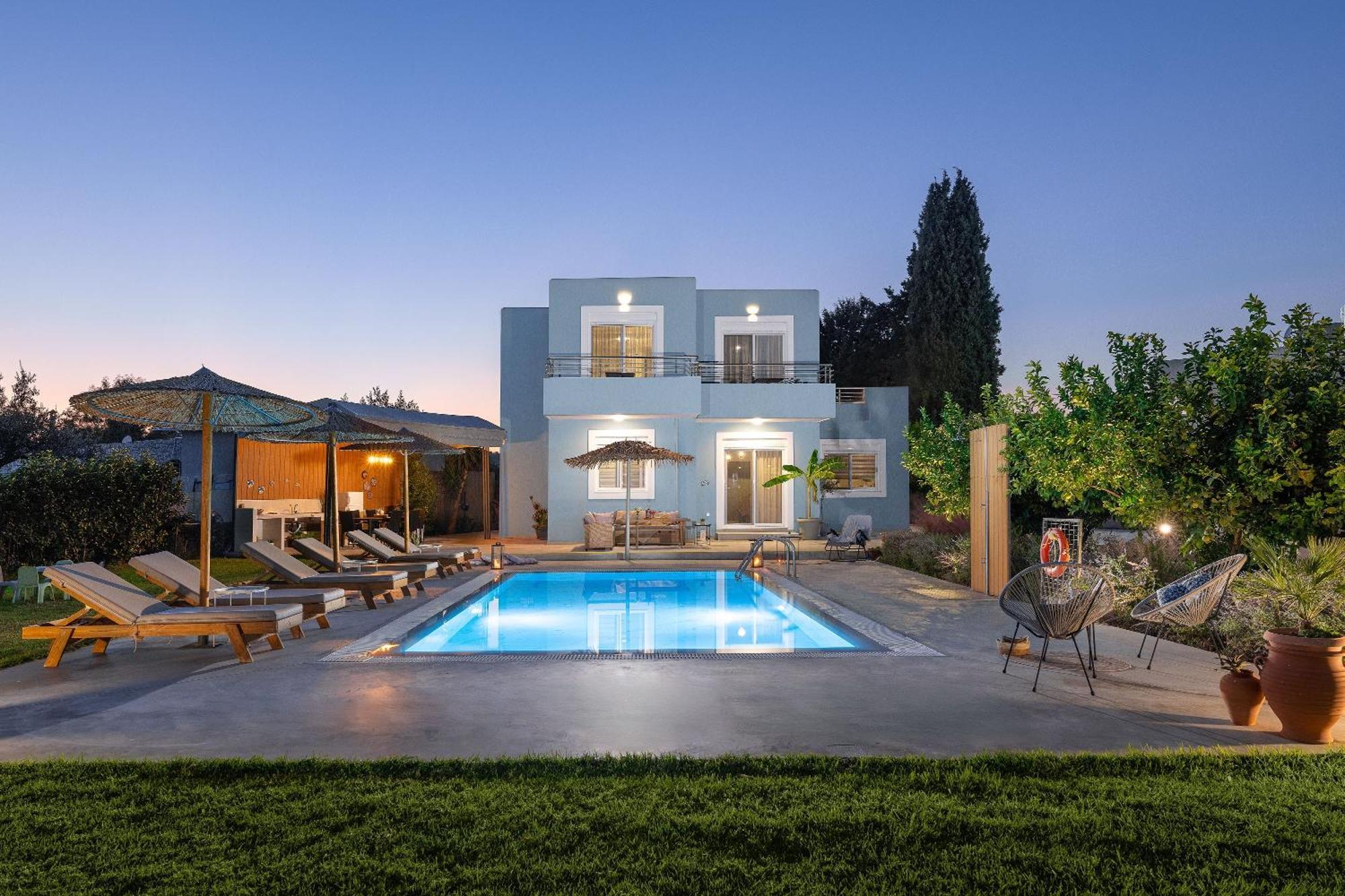 Ethria Pool Villa With Heated Jacuzzi Afándu Kültér fotó