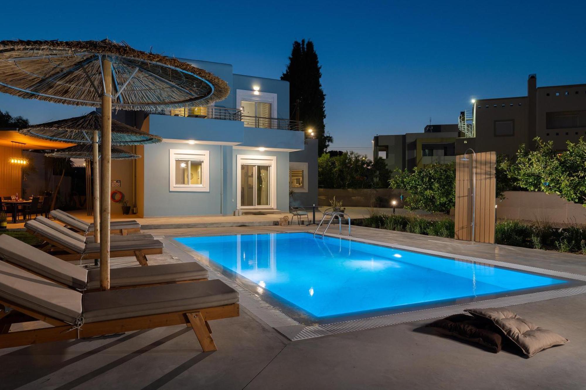 Ethria Pool Villa With Heated Jacuzzi Afándu Kültér fotó